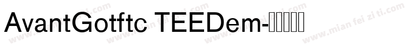AvantGotftc TEEDem字体转换